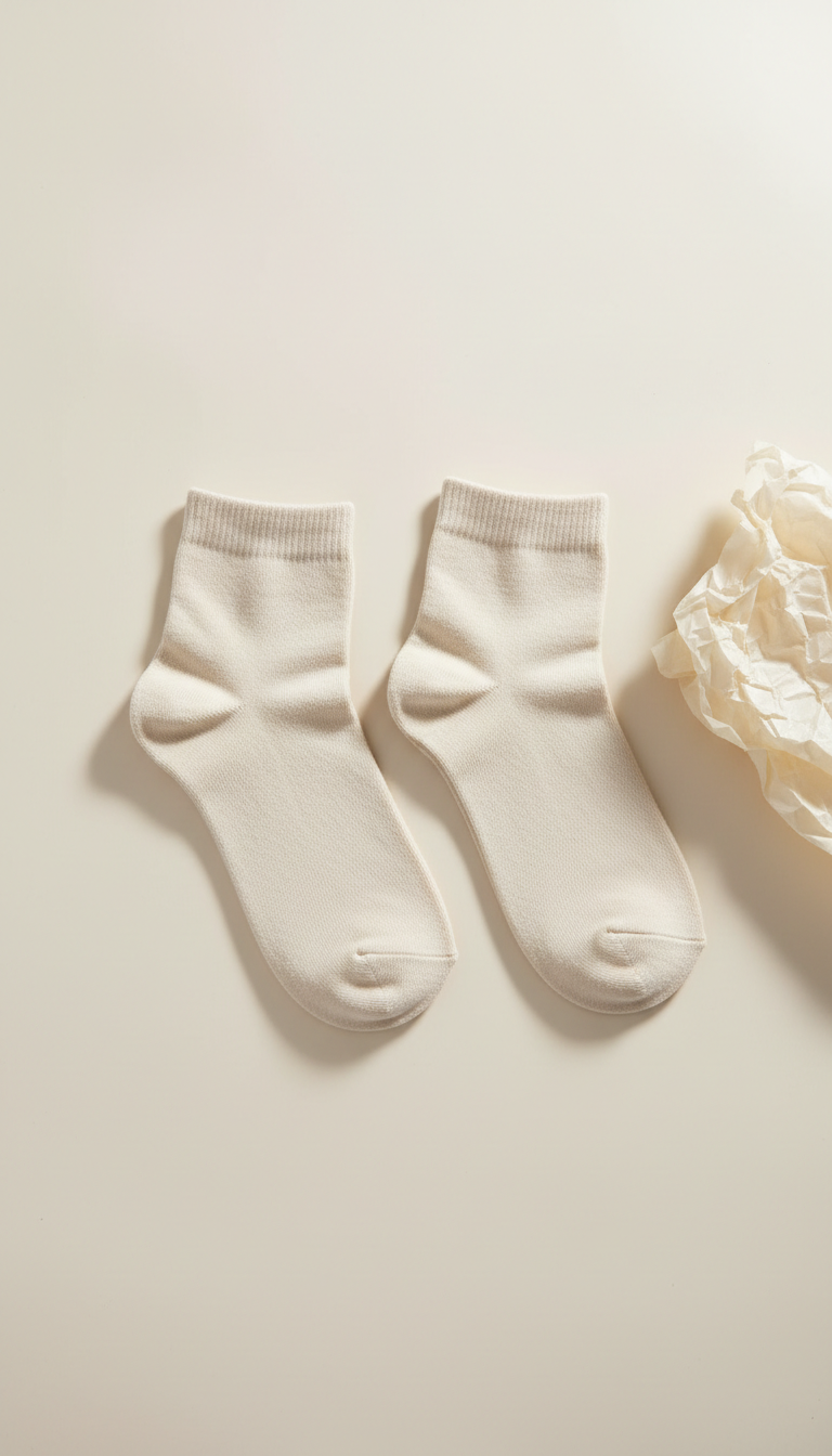 Cloud Cream ankle socks