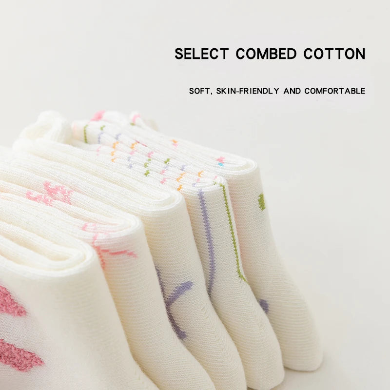 Girls Bow Tie Cotton Socks